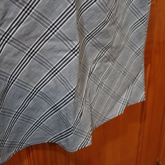 Urban Renewal Gray Plaid Mini Cami Dress | Vintage Fabric Spaghetti Strap LG - Picture 7 of 12